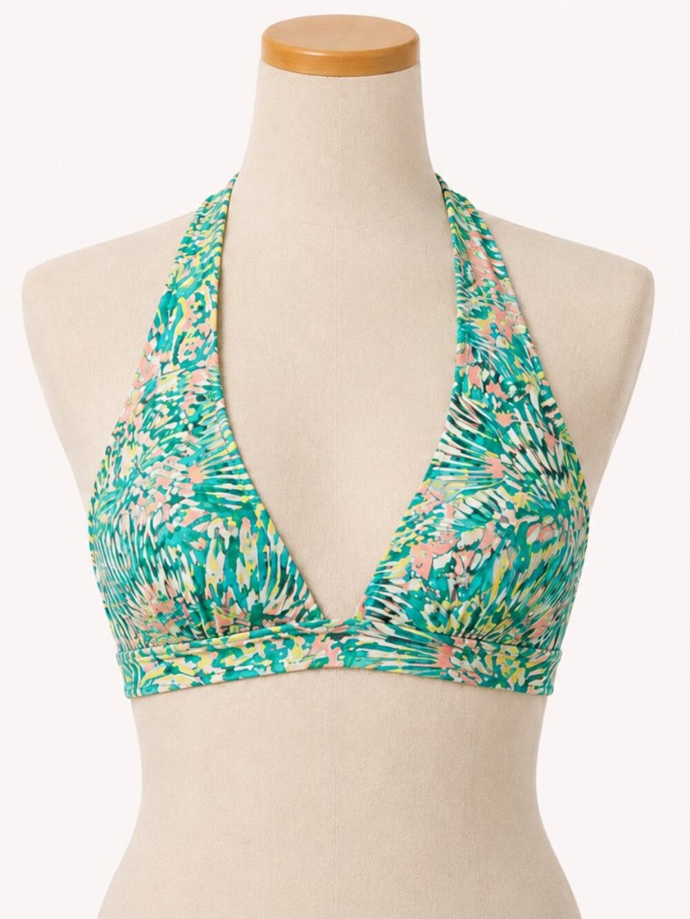 CUPSHE Reversible Halter Bikini Top Adjustable Swim Bra M NWT
